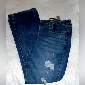 726 flare Levi jeans distressed denim